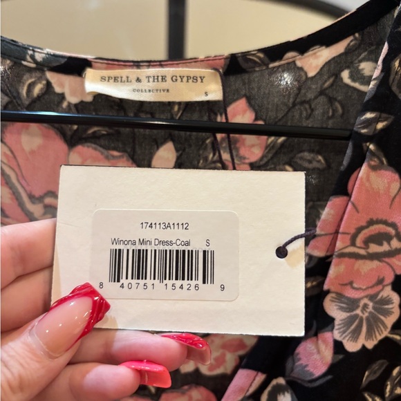 Spell & the Gypsy Winona Mini Dress in Coal - Picture 4 of 5